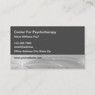 Moderne Psychotherapeut Bewerkbare Visitekaartjes