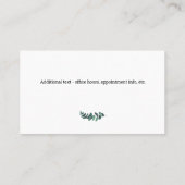 Moderne psychotherapeut Eucalyptus Visitekaartje (Achterkant)