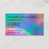 Moderne psychotherapie raadsman visitekaartje (Voorkant)