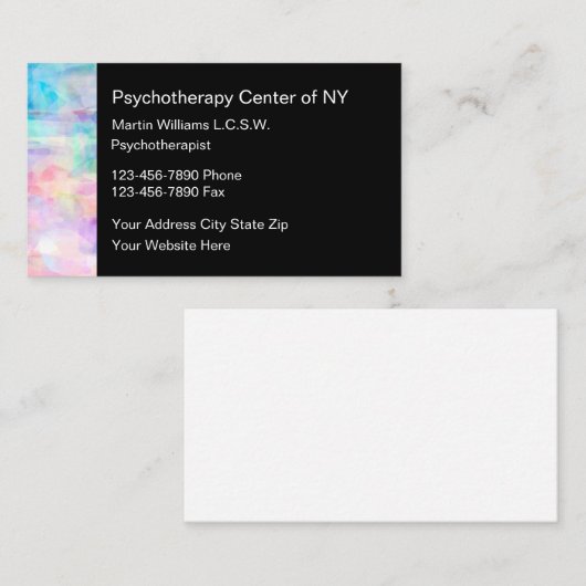 Moderne psychotherapie visitekaartje (Voorkant / Achterkant)