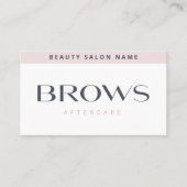 Moderne puistjes nazorg PMU Brow Instruction Visitekaartje (Voorkant)