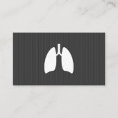 Moderne pulmonoloog longen minimalistisch visitekaartje (Voorkant)