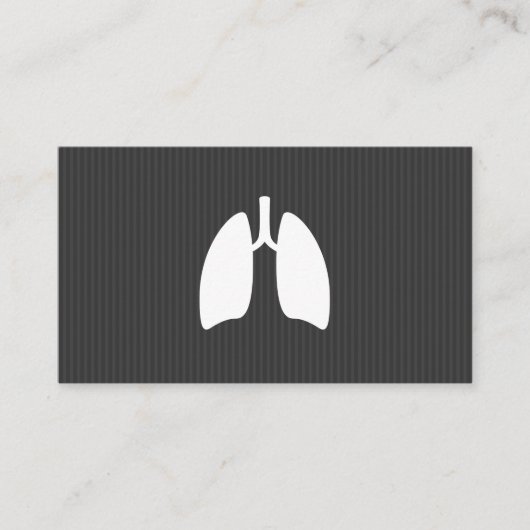 Moderne pulmonoloog longen minimalistisch visitekaartje (Voorkant)