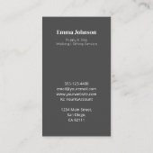 Moderne Puppy & Hond Wandelen | zitdienst Visitekaartje (Achterkant)