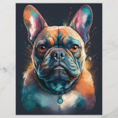 moderne puppy qr-code gepersonaliseerd (Achterkant)