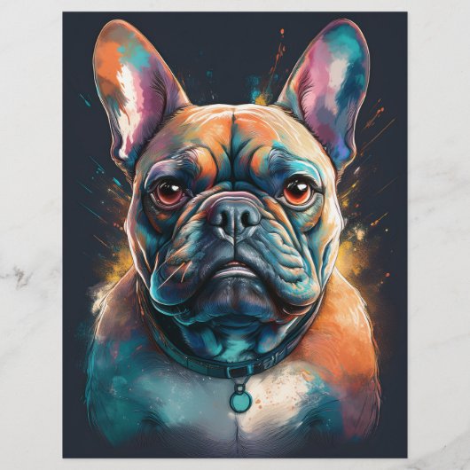moderne puppy qr-code gepersonaliseerd (Achterkant)