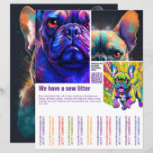moderne puppy qr-code gepersonaliseerd (Voorkant / Achterkant)