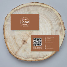 Moderne QR Code Aangepaste Logo Social Media Terra