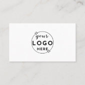 Moderne QR-code aangepaste logo & sociale media pi Visitekaartje (Achterkant)