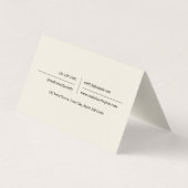 Moderne QR Code Aardetoneel Onroerendgoedmakelaar Visitekaartje (Achterkant)