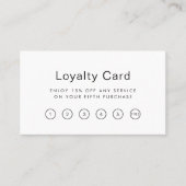 Moderne QR Code Beautician Salon Loyalty Kaart (Voorkant)