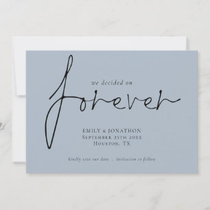 Moderne QR-code beslist op voor altijd blauwe opsl Save The Date