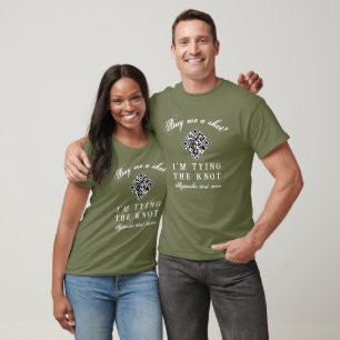 Moderne QR Code Bruid Bruidegom Bachelor Bachelore T-shirt