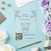 Moderne QR-code bruiloft Acryl Uitnodigingen (Insitu (Huwelijk))