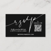 Moderne QR-code bruiloft Informatiekaartje (Voorkant)