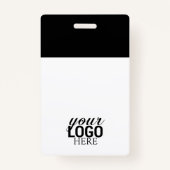 Moderne QR Code Business Logo ID Kaart Medewerker Badge (Achterkant)