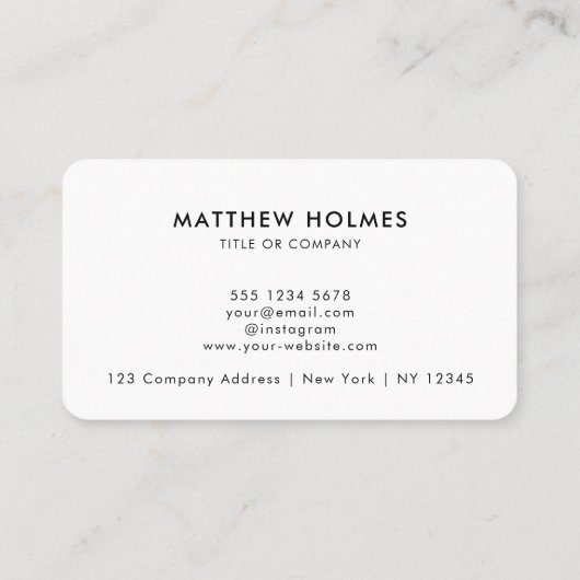 Moderne QR-code Business Logo Professional Monogra Visitekaartje (Achterkant)