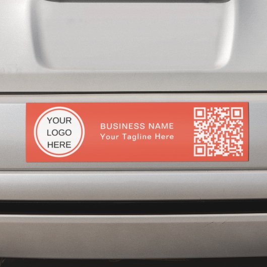 Moderne QR Code & Business Logo Professionele Auto Bumpersticker