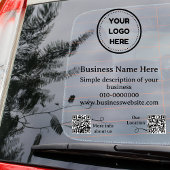 Moderne QR Code Business Promoot Auto of Raamsticker