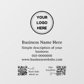 Moderne QR Code Business Promoot Auto of Raamsticker (Vel)