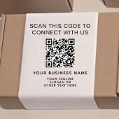 Moderne QR Code Business Zelfinktende Stempel