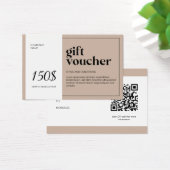 Moderne QR-code — cadeaubon Visitekaartje (Bureau)