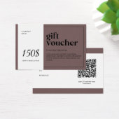 Moderne QR-code — cadeaubon Visitekaartje (Bureau)