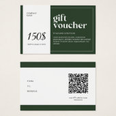 Moderne QR-code — cadeaubon Visitekaartje (Voorkant /achterkant)