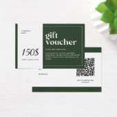 Moderne QR-code — cadeaubon Visitekaartje (Bureau)