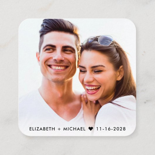 Moderne QR Code Cream Bruiloft Details Informatiekaartje (Achterkant)