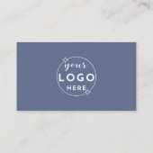 Moderne QR Code Custom Logo/Social Media Iconen Bl Visitekaartje (Achterkant)