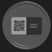 Moderne QR-code donker Visitekaartje