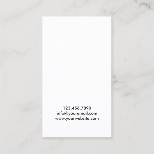 Moderne QR-code Eenvoudig naamwoord Visitekaartje (Achterkant)