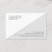 Moderne QR-code Eenvoudige professionele zakenman Visitekaartje (Achterkant)