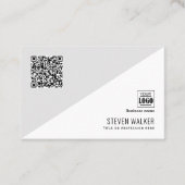Moderne QR-code Eenvoudige professionele zakenman Visitekaartje (Voorkant)