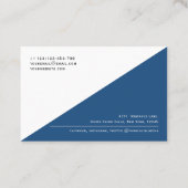 Moderne QR-code Eenvoudige professionele zakenman Visitekaartje (Achterkant)