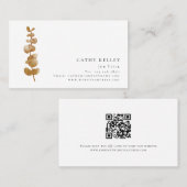 Moderne QR code elk beroep Visitekaartje (Voorkant / Achterkant)