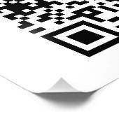 Moderne QR-code en eenvoudige zakelijke Logo Foto Afdruk (Hoek)