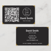 Moderne QR-code en Logo Visitekaartje (Voorkant / Achterkant)