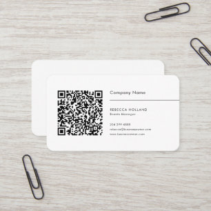 Moderne QR-code en zakelijke Logo Visitekaartje