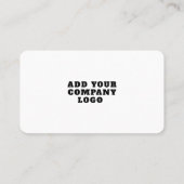 Moderne QR-code en zakelijke Logo Visitekaartje (Achterkant)