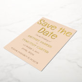 Moderne QR-code foto champagne script bruiloft Folie Uitnodiging (Gedraaid)