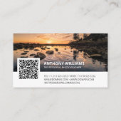 Moderne QR Code Fotograaf Visitekaartje (Voorkant)