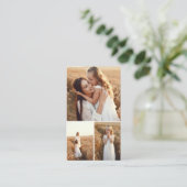 Moderne QR Code fotograaf Visitekaartje (Staand voorkant)