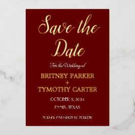 Moderne QR Code Fotokalligrafie Bourgogne Weddensc Folie Uitnodiging