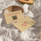 Moderne QR Code Heldere Kleurrijke Retro Funky Bru RSVP Kaartje