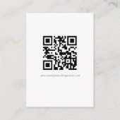 Moderne QR-code Kaart voor RSVP-behuizing (Achterkant)