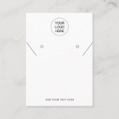 Moderne QR Code Ketting Oorbellen Display Kaart Contactkaartje (Voorkant)