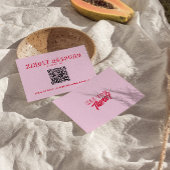 Moderne QR Code Kleurrijke Retro Vette Unieke Brui RSVP Kaartje