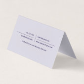 Moderne QR Code Lavendel Makelaar Onroerend Goed Visitekaartje (Achterkant)